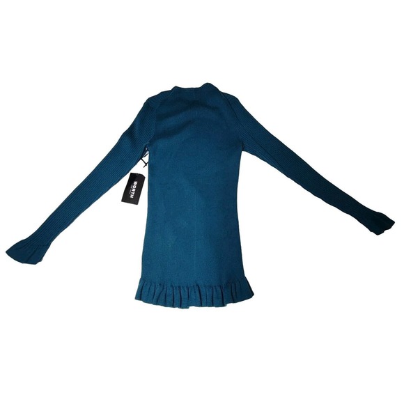 Worth Sweaters - Worth New York Sweater Womens Sz P Lightweight Teal Green Silk Blend Academia
